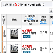 物件検索条件の設定 物件検索条件の設定